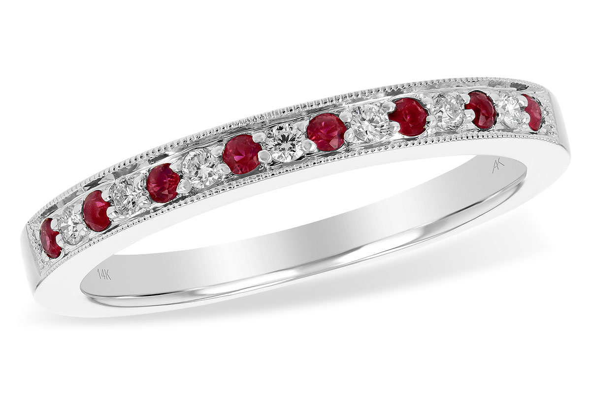 M229-88109: LDS WED RG .12 RUBY .21 TGW