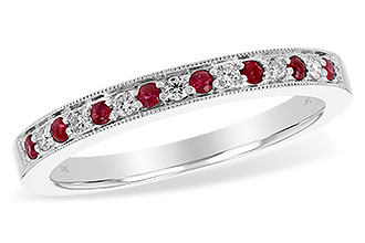 M229-88109: LDS WED RG .12 RUBY .21 TGW