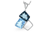 M234-43572: NECK 10.60 BLUE TOPAZ 10.73 TGW