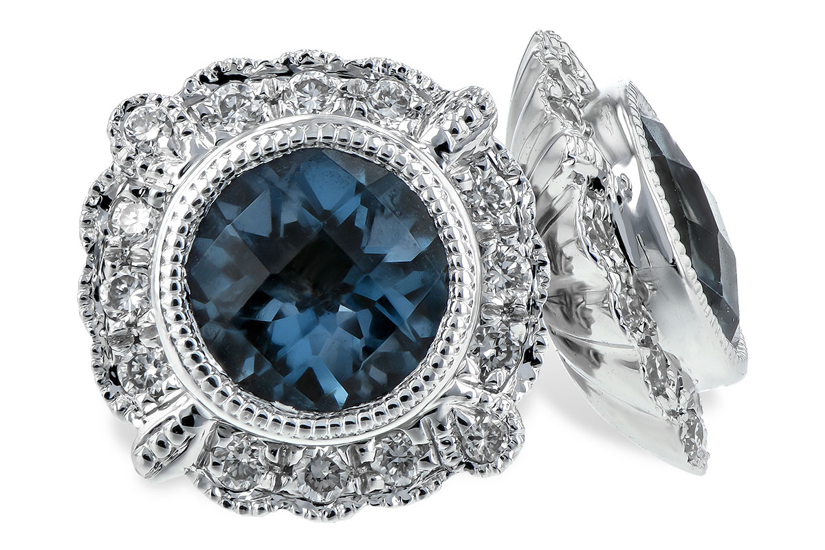 M235-29927: EARR 1.03 BLUE TOPAZ 1.17 TGW