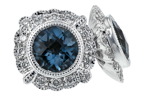 M235-29927: EARR 1.03 BLUE TOPAZ 1.17 TGW