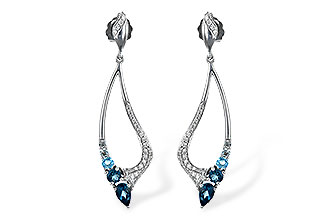 M235-34463: EARR .98 BLUE TOPAZ 1.25 TGW