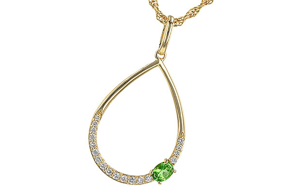M236-26318: NECK .17 GREEN GARNET .26 TGW