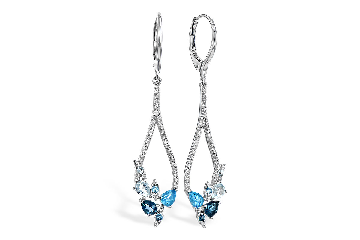 M318-95418: EARR 1.08 BLUE TOPAZ 1.35 TGW