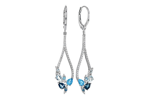 M318-95418: EARR 1.08 BLUE TOPAZ 1.35 TGW