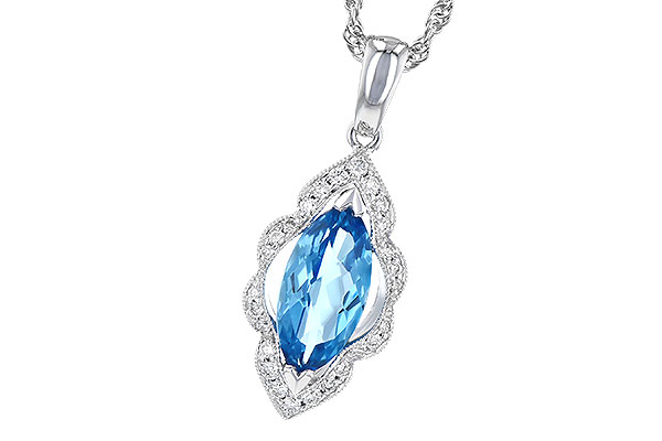 M318-98163: NECK 1.26 BLUE TOPAZ 1.37 TGW