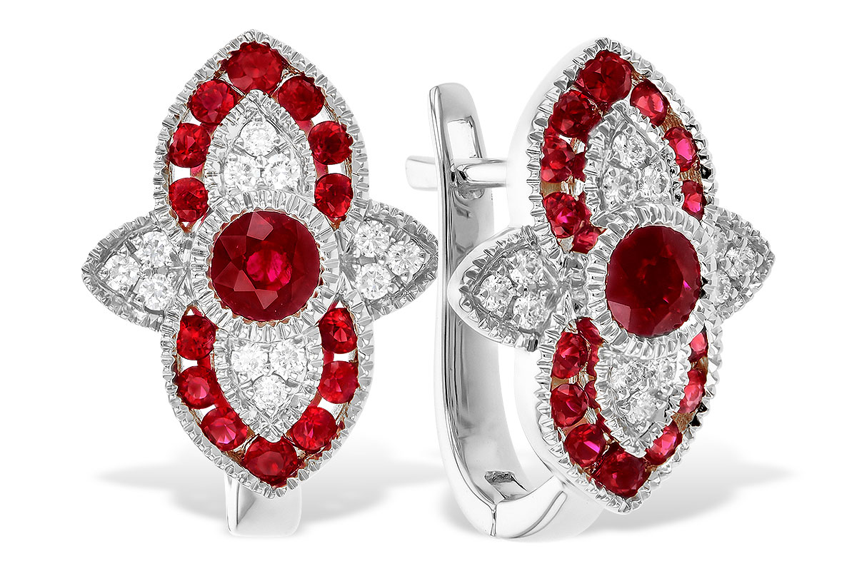 M319-82663: EARR .78 TW RUBY .90 TGW