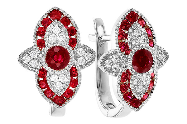 M319-82663: EARR .78 TW RUBY .90 TGW