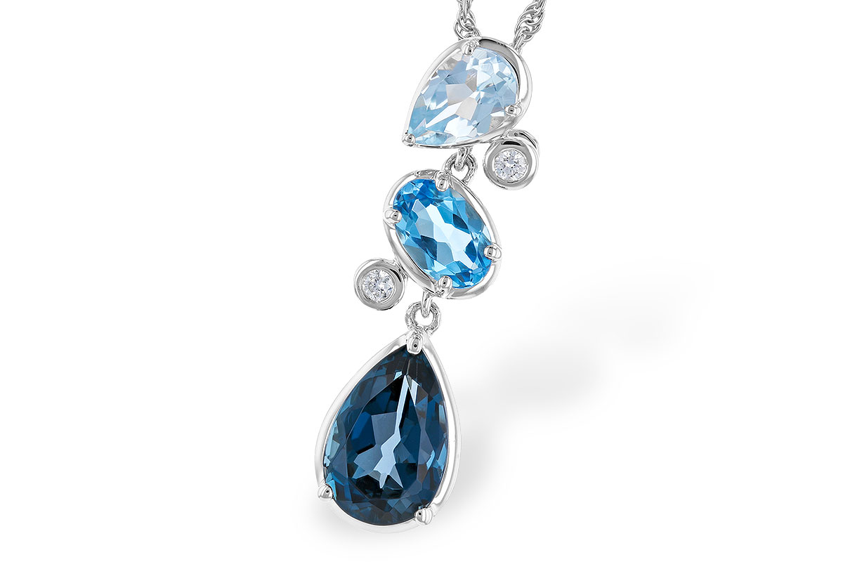 M319-85436: NECK 1.99 TW BLUE TOPAZ 2.02 TGW