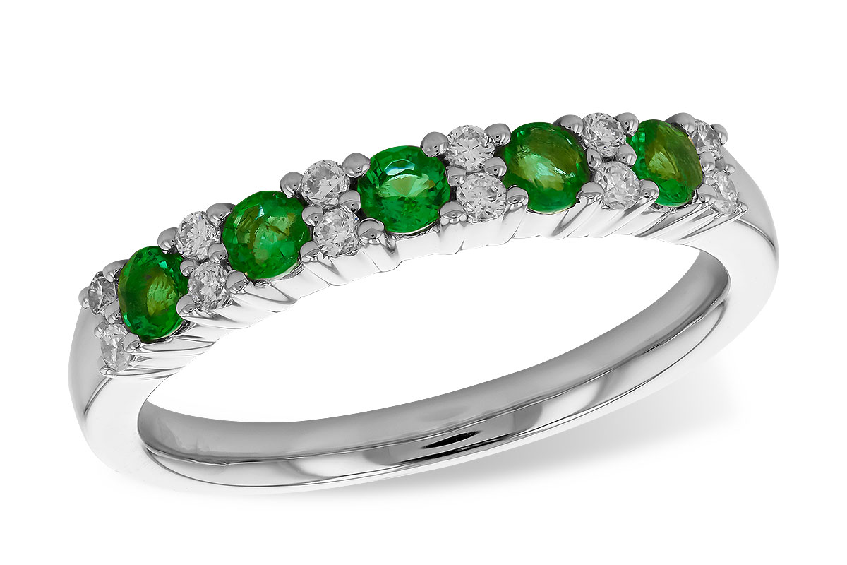 M319-89972: LDS WED RG .33 EMERALD .47 TGW