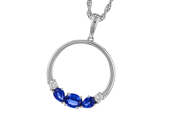 M320-75381: NECKLACE .81 SAPP .91 TGW