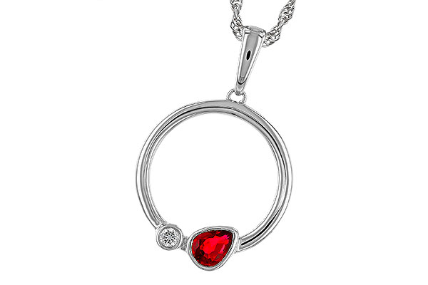 M320-75427: NECKLACE .24 RUBY .26 TGW
