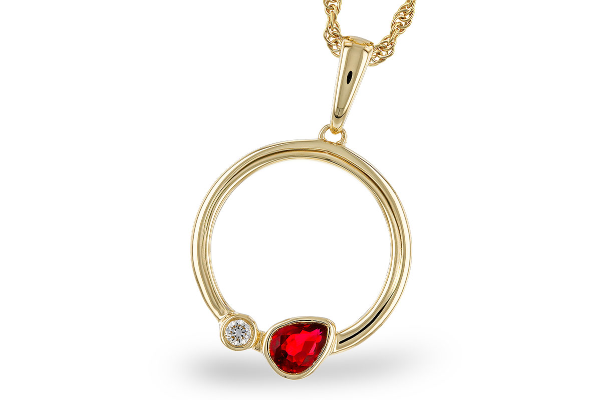 M320-75427: NECKLACE .24 RUBY .26 TGW
