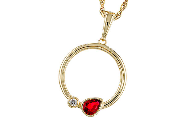 M320-75427: NECKLACE .24 RUBY .26 TGW