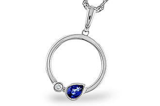 M320-75436: NECKLACE .26 SAPPHIRE .28 TGW