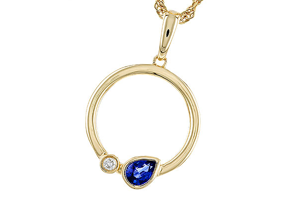 M320-75436: NECKLACE .26 SAPPHIRE .28 TGW