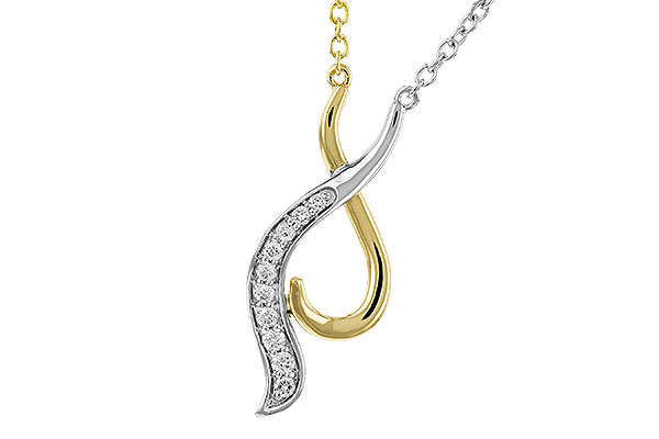 M320-78145: NECKLACE .10 TW (18")