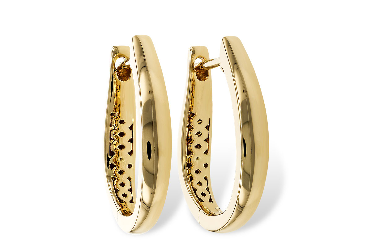 M320-79072: GOLD EARRINGS (17MM)