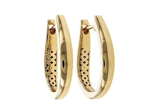 M320-79072: GOLD EARRINGS (17MM)