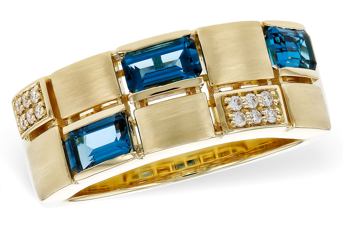 M320-79972: LDS RG .94 LONDON BLUE TOPAZ 1.00 TGW