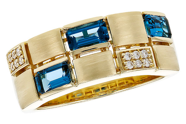 M320-79972: LDS RG .94 LONDON BLUE TOPAZ 1.00 TGW