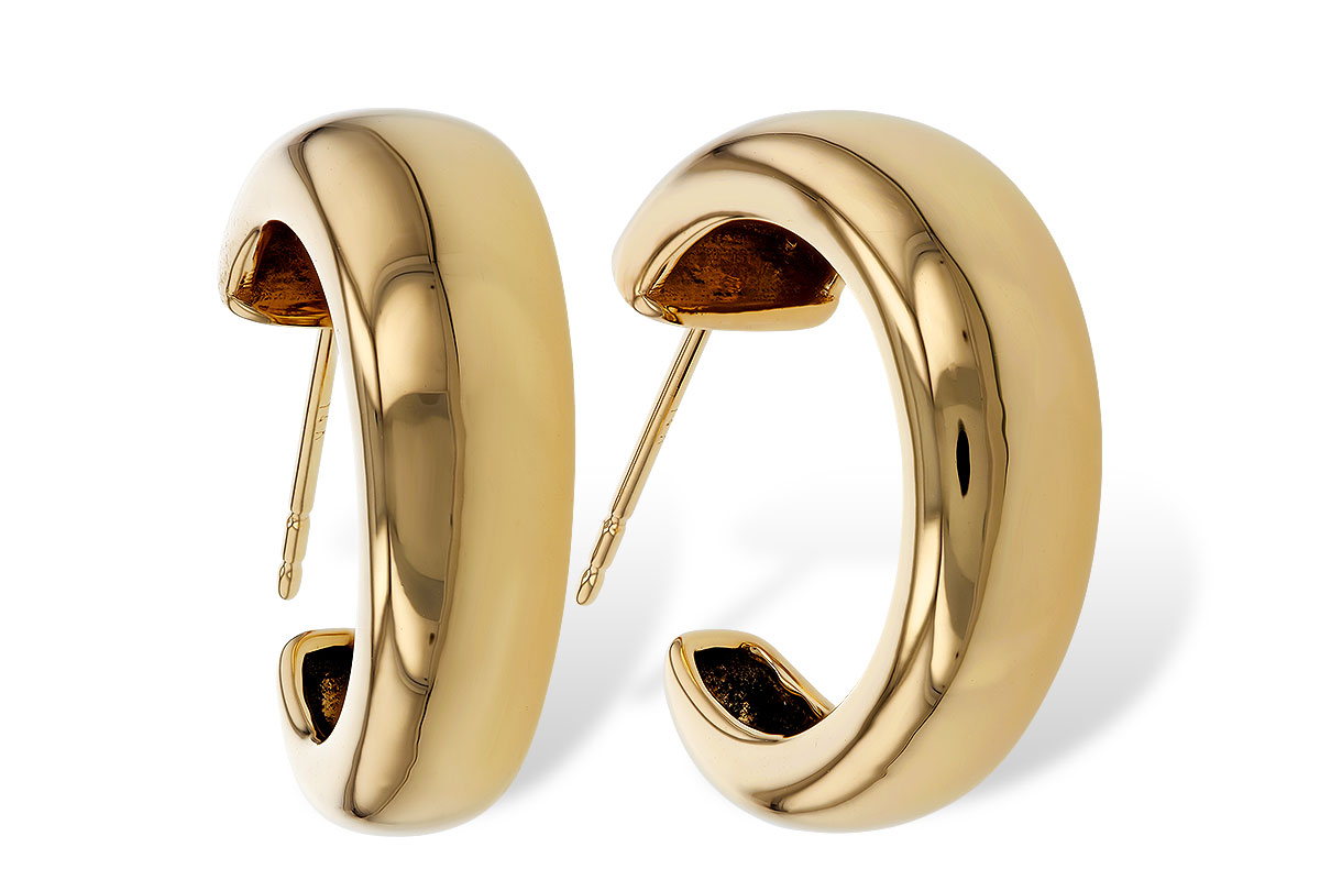 M320-80827: GOLD EARRINGS (20MM)