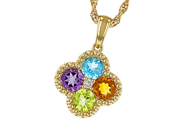 M320-81772: NECKLACE 1.26 SEMI-PREC (AMY,BT,CIT,PER) 1.29 TGW