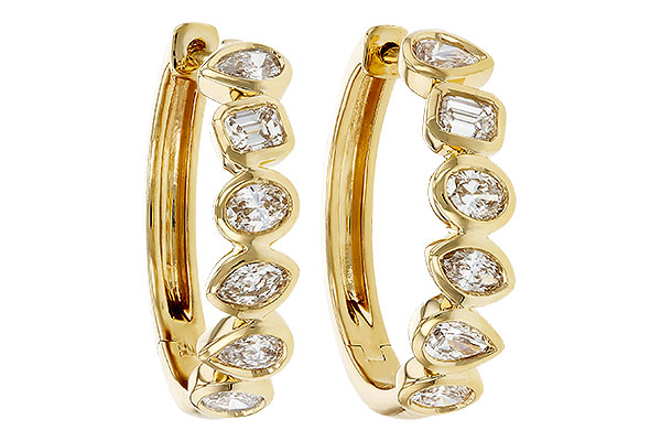 M321-64454: EARRINGS 1.10 TW FANCY CUT DIAS