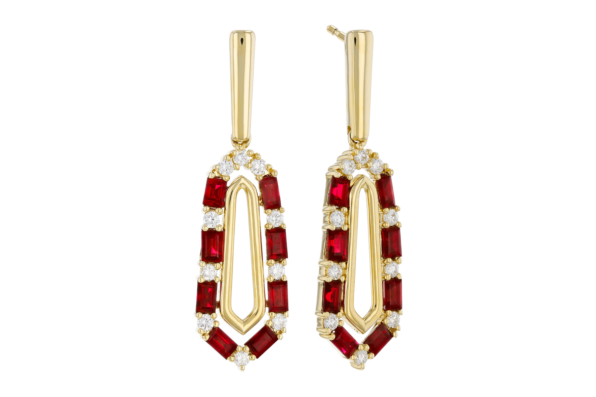 M321-67227: EARR .98 TW RUBY 1.26 TGW